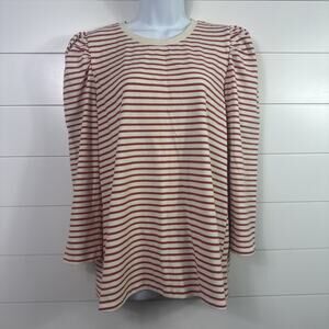 Pomander Place Tuckernuck Vesty Crewneck Shirt Red Striped sz XXL